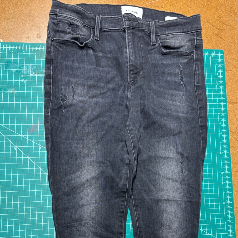 Frame Denim women’s Dark Gray Skinny Jeans